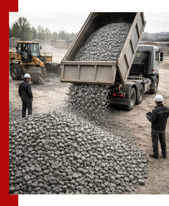 Доставка гранитного щебня фракции 20-40 в Чусовой