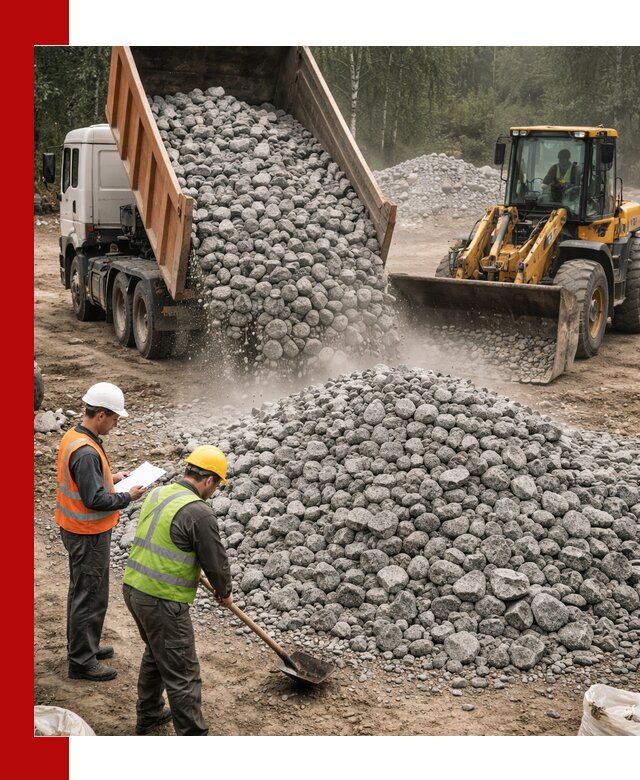 Гранитный щебень фракция 70-150 доставка в Чусовой