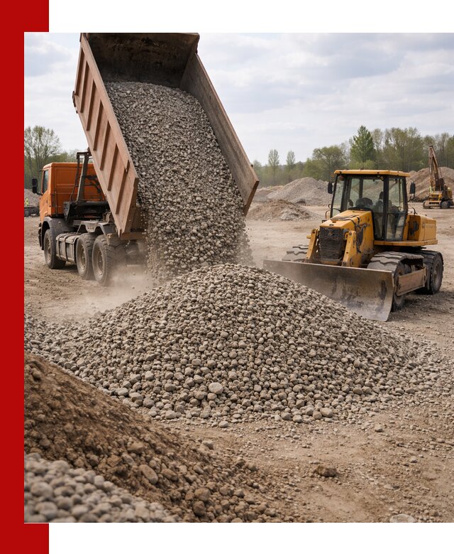 Доставка гравийного щебня фракции 40-70 в Чусовой