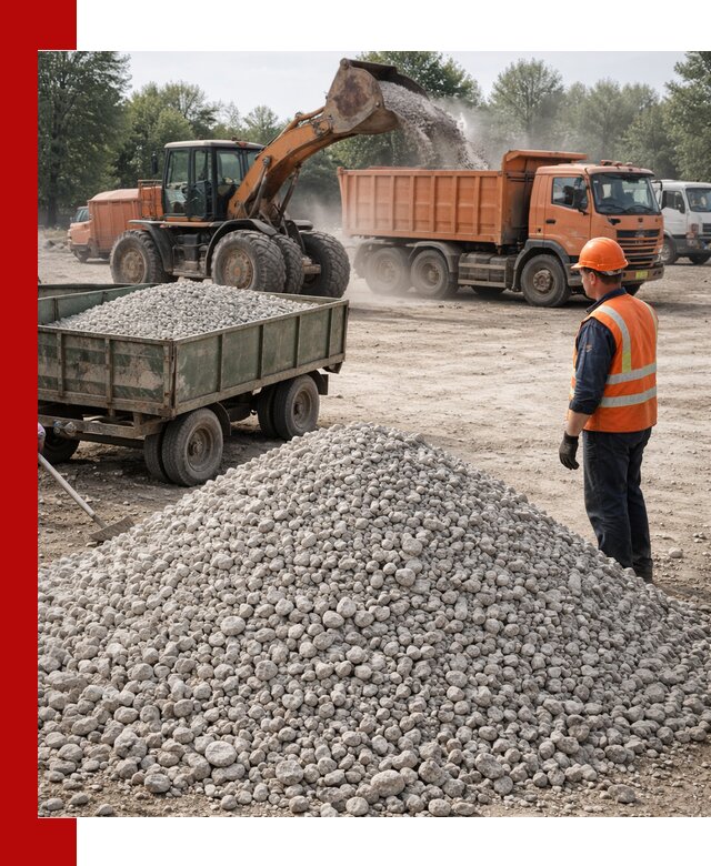 Доставка известнякового щебня фракция 20–40 в Чусовой