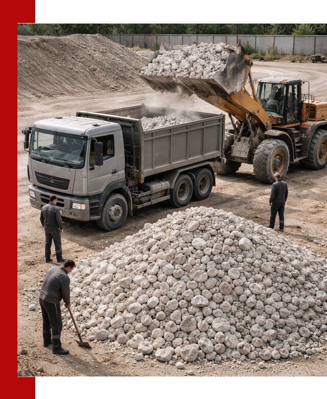 Известняковый щебень фракция 70–150 с доставкой в Чусовой