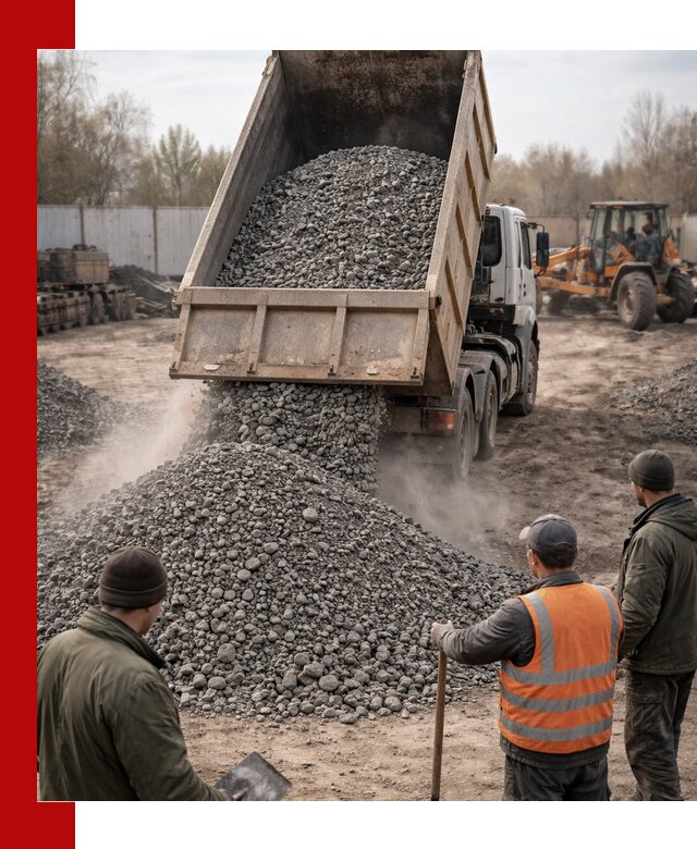 Доставка шлакового щебня в удобные сроки по выгодной цене в Чусовой