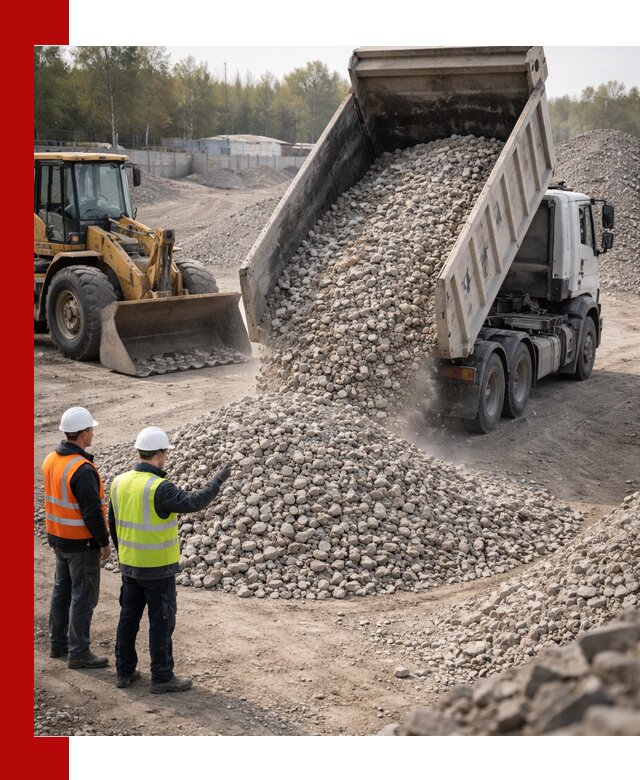 Вторичный щебень фракция 40–70 доставка в Чусовой