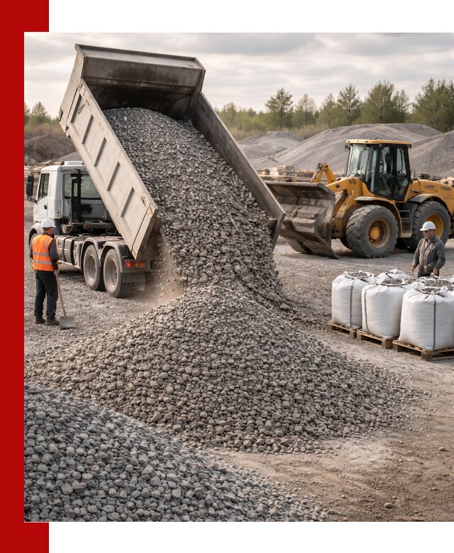 Бетонный щебень фракция 5–20 с доставкой в Чусовой