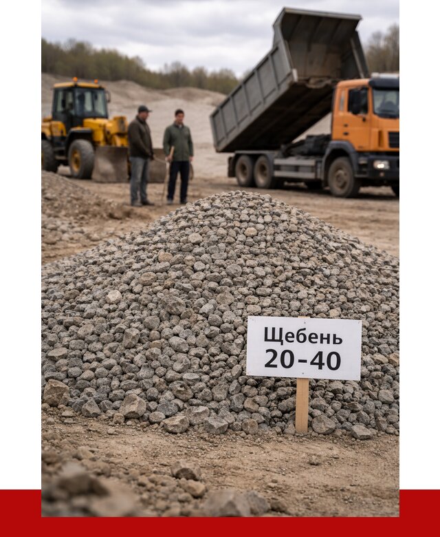 Бетонный щебень фракция 20-40 в Чусовой от 2560 р. | ПРОНЕРУДЧсв