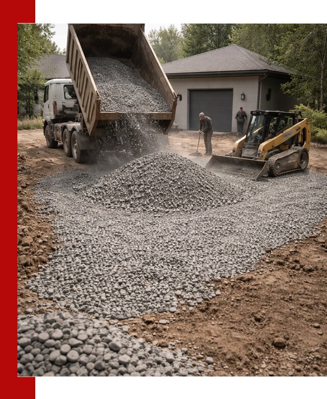 Щебень для парковки в Чусовой: доставка и укладка качественного материала