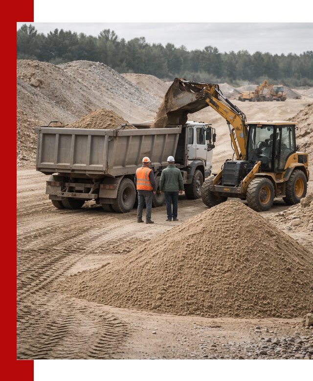 Карьерный среднезернистый песок с доставкой в Чусовой