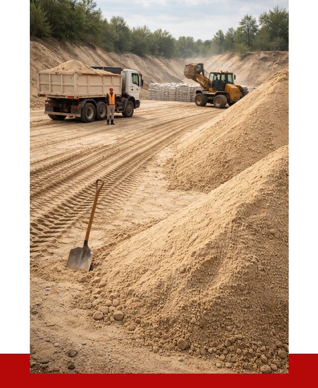 Карьерный песок мелкозернистый в Чусовой от 9403 р. | ПРОНЕРУДЧсв