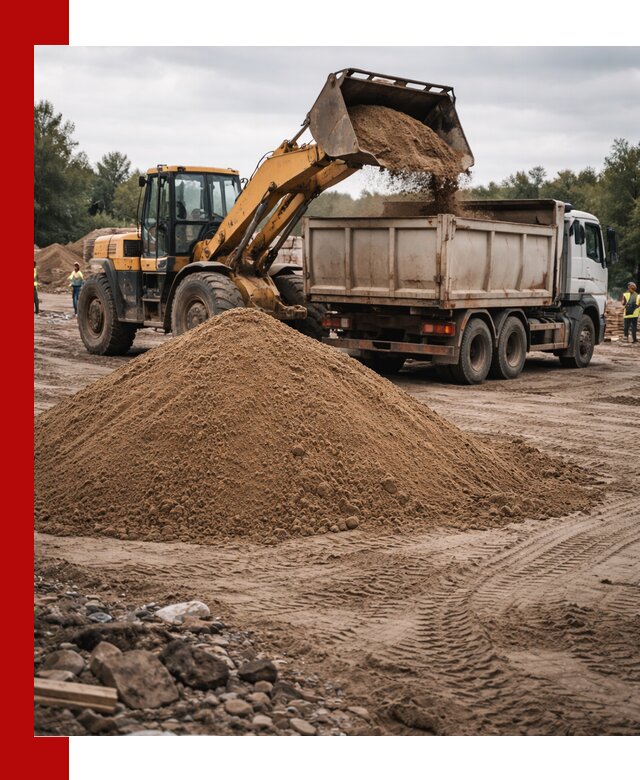 Доставка речного песка навалом в Чусовой быстро и выгодно