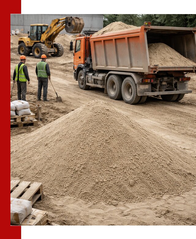 Доставка и продажа мытого речного песка в Чусовой