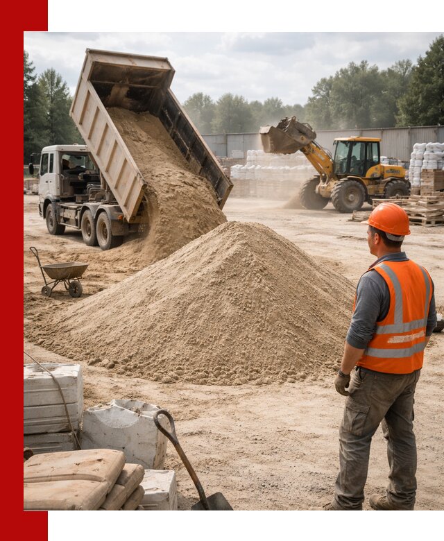 Доставка строительного песка с самосвалом в Чусовой