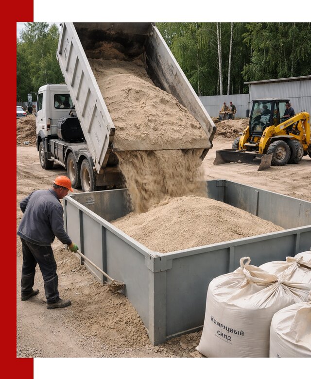 Кварцевый песок для фильтра в Чусовой — доставка и качество