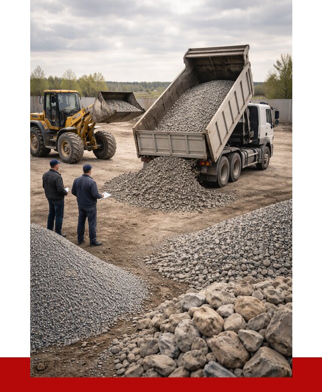 Гравий и камень с доставкой в Чусовой от 4388 р. - ПРОНЕРУДЧсв