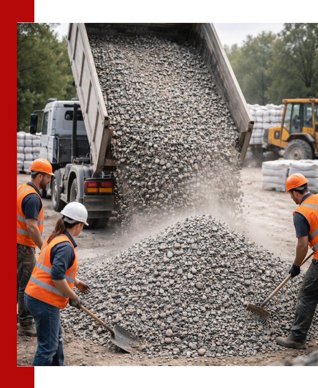 Доставка гравия и камня в Чусовой оптом и в розницу