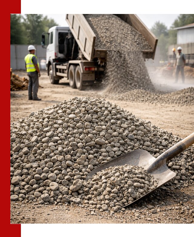 Доставка гравия фракции 20-40 в Чусовой с самосвалами