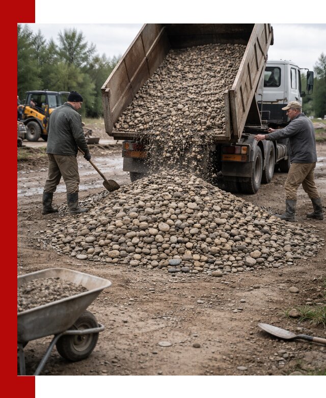 Доставка гальки речной оптом и в розницу в Чусовой