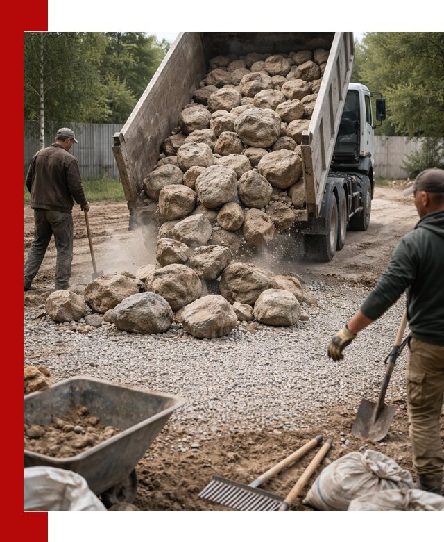 Доставка и укладка булыжника в Чусовой