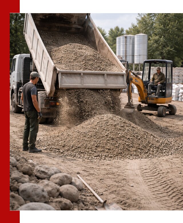 Доставка ПГС С3 в Чусовой самосвалами и миксерами