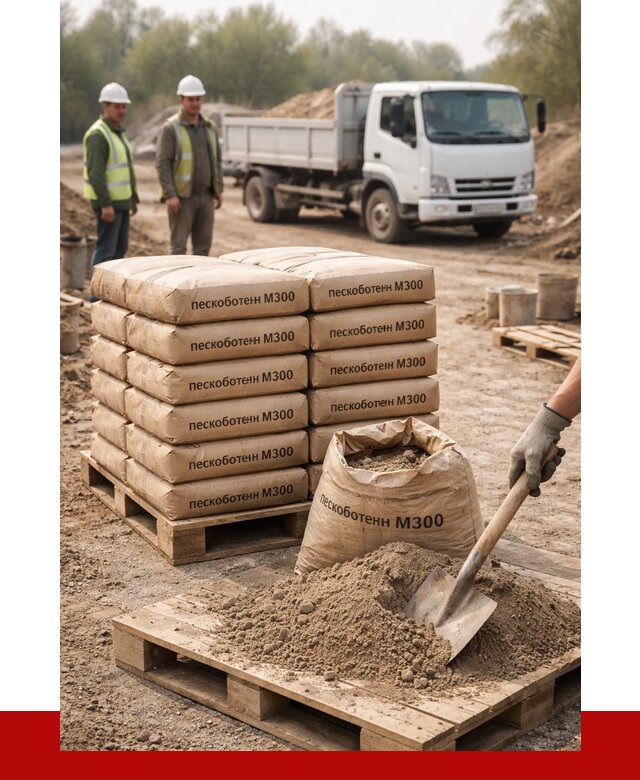 Пескобетон М300 в Чусовой с доставкой от 4858 р. за куб | ПРОНЕРУДЧсв