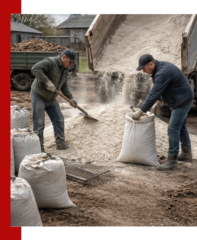 Доставка извести пушонки в Чусовой оптом и мелким оптом