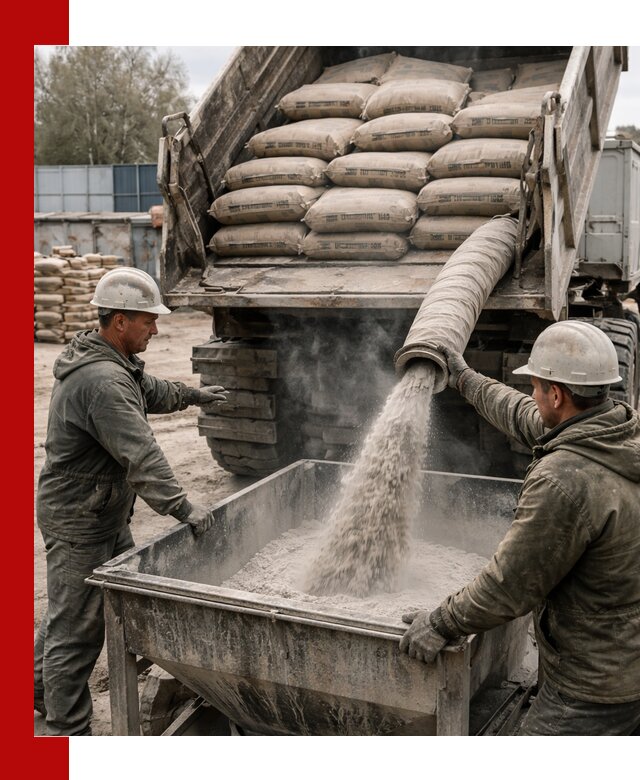 Доставка цемента М400 в Чусовой оптом и в розницу