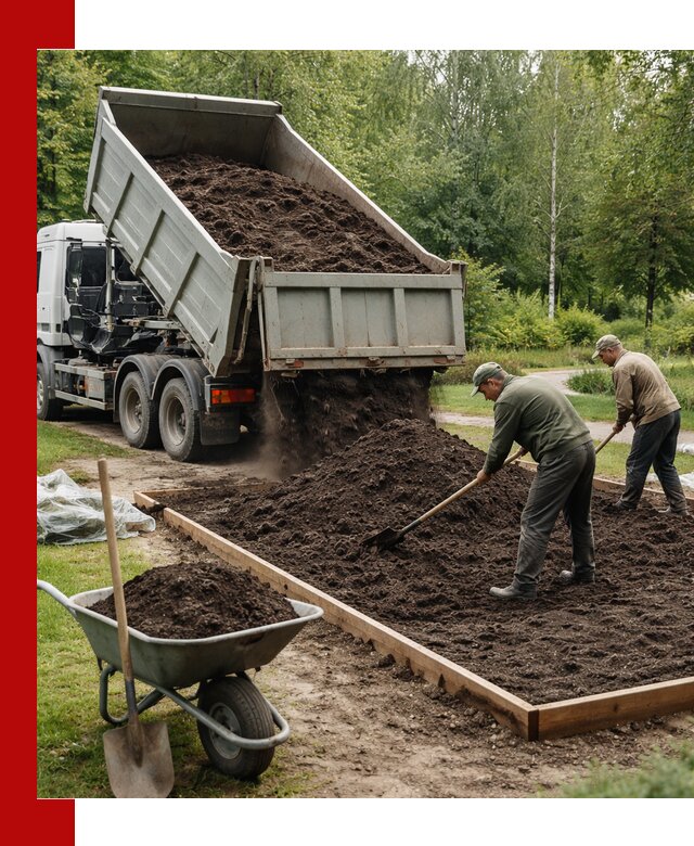 Доставка грунта для озеленения и благоустройства в Чусовой