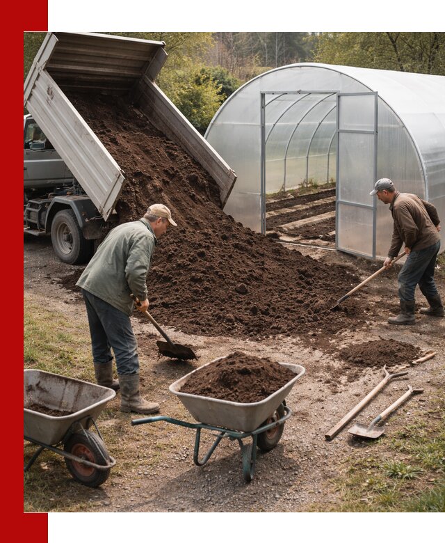Грунт для теплицы с доставкой в Чусовой — плодородный субстрат под растения