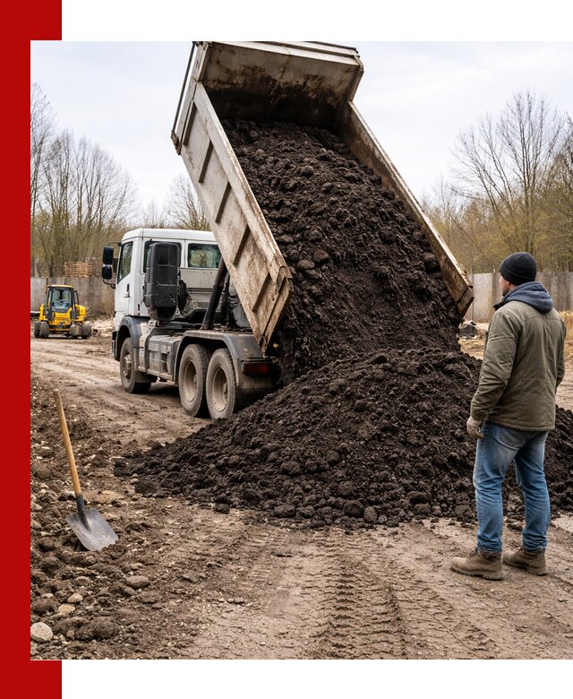 Доставка чернозема навалом в Чусовой быстро и выгодно