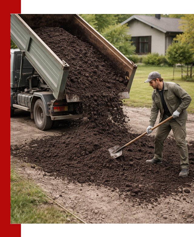 Чернозем для газона с доставкой в Чусовой быстро и качественно