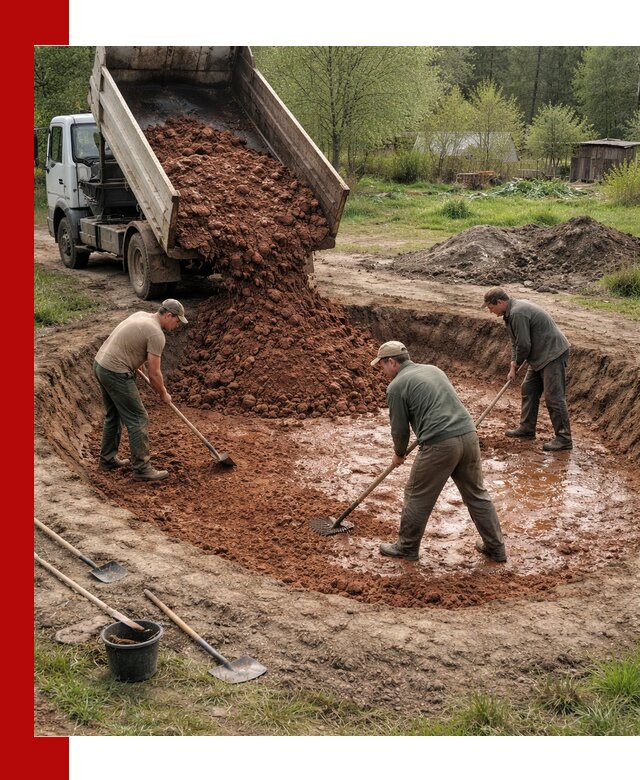 Купить качественную глину для пруда в Чусовой