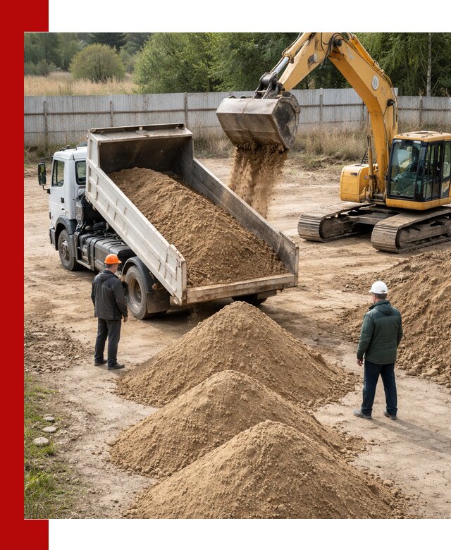 Доставка супеси вагонными и автопартиями в Чусовой