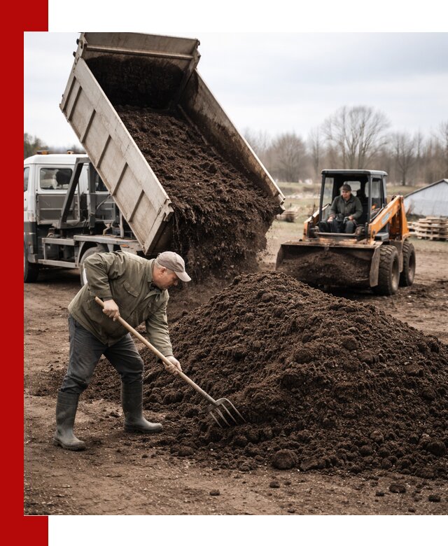Доставка и продажа перегноя в Чусовой быстро и дешево