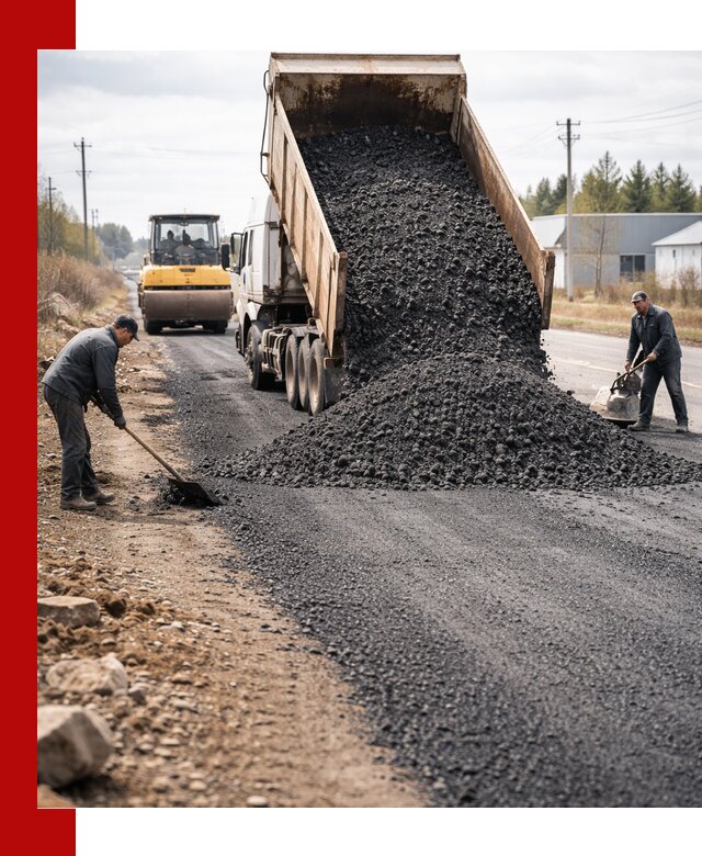 Асфальтовая крошка для дорог в Чусовой — поставка и доставка