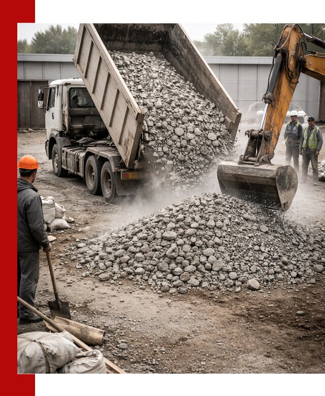 Доставка дробленого бетона в Чусовой оптом и в розницу