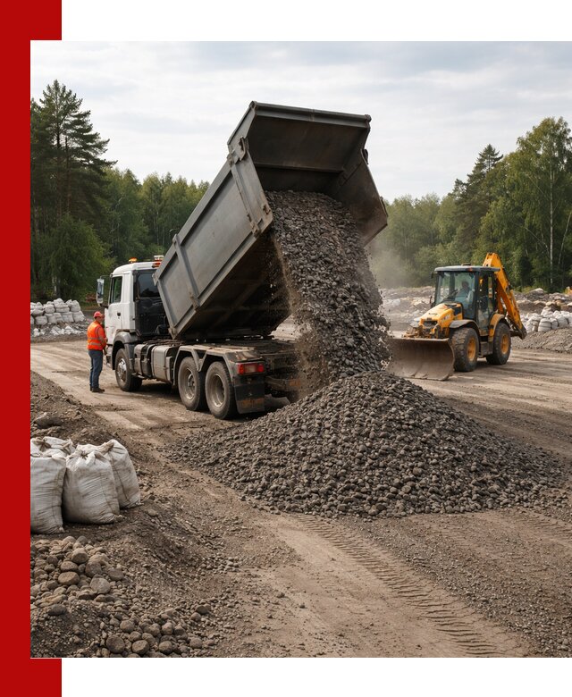 Доставка дробленого асфальта в Чусовой для дорожных работ
