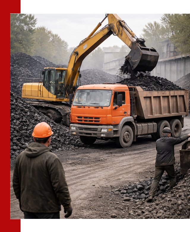 Доставка угля автотранспортом в Чусовой быстро и выгодно