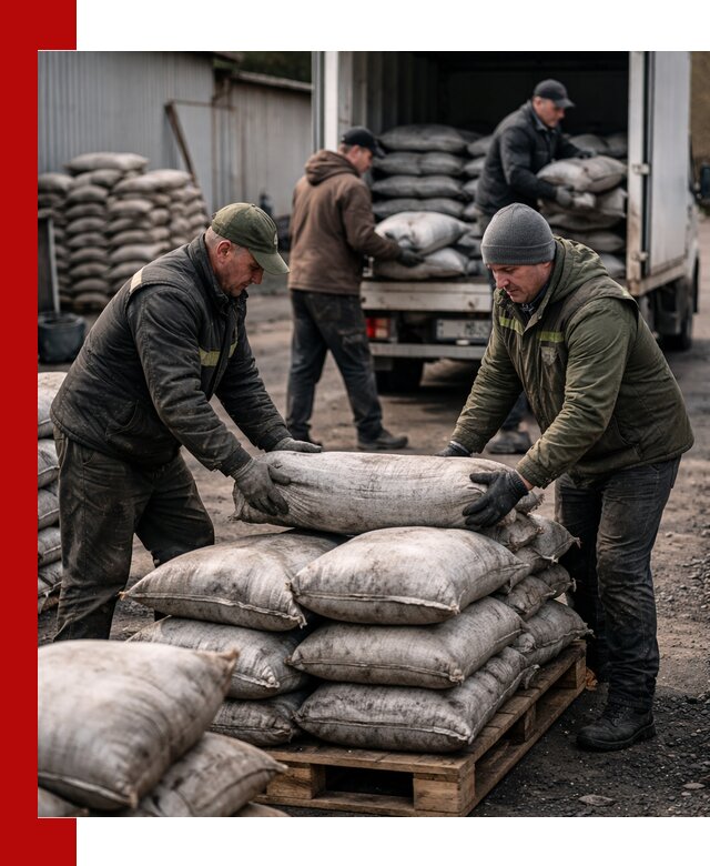 Доставка угля в мешках по выгодным ценам в Чусовой