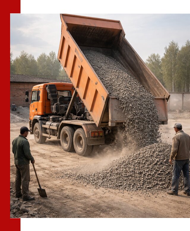 Доставка самосвалом 20 м3 в Чусовой быстро и надежно