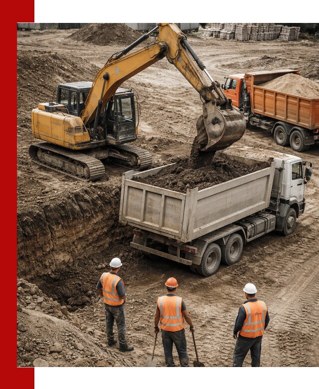 Разработка грунта для строительства и благоустройства в Чусовой