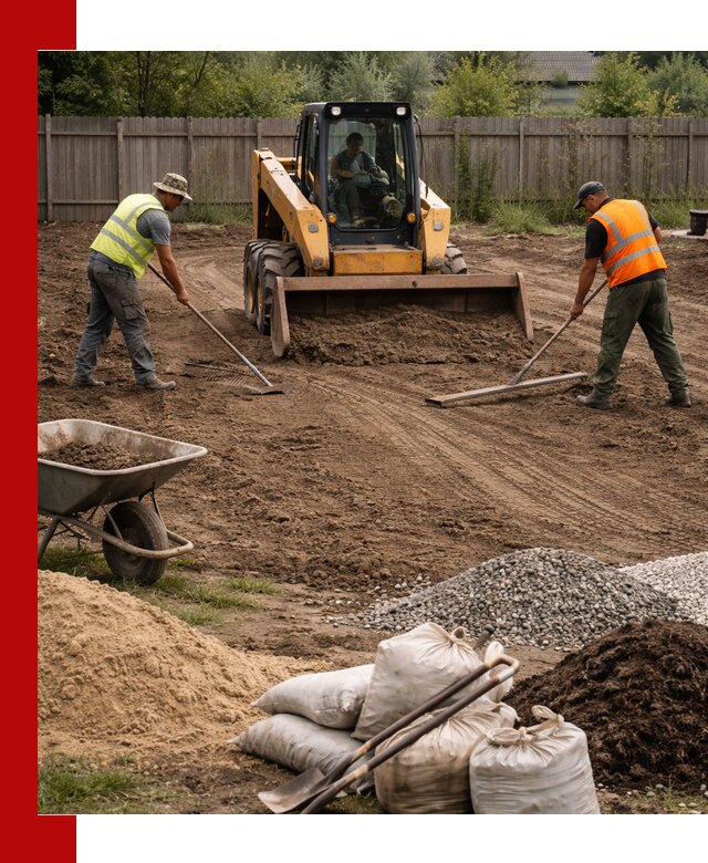 Выравнивание участка под строительство и благоустройство в Чусовой