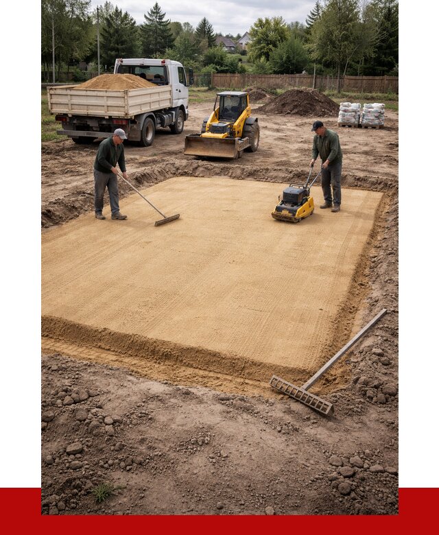 Устройство песчаной подушки в Чусовой от 4702 р. ПРОНЕРУДЧсв