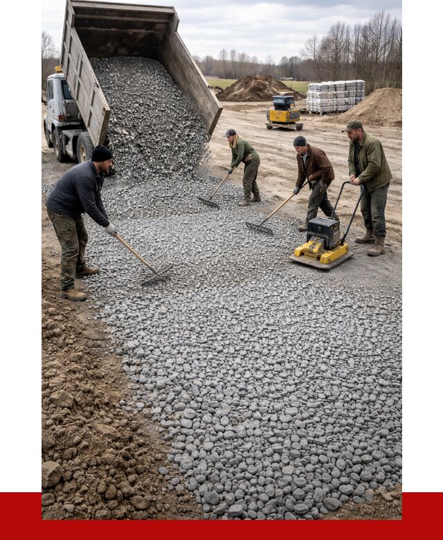 Устройство щебеночной подушки в Чусовой от 4702 р. ПРОНЕРУДЧсв